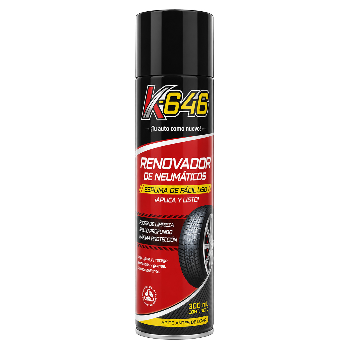 Renovador de neumáticos K646 de 300 ml